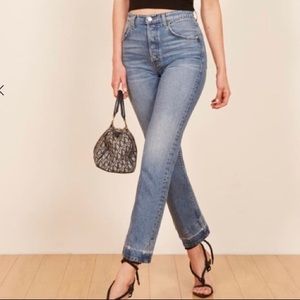 NWT Reformation Cynthia Jeans High Waist Cropped